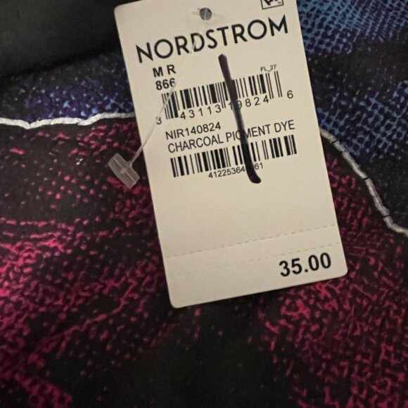 Nirvana Vintage Silver Men's T-Shirt in Charcoal Pigment Dye Size Medium - Picture 6 of 6